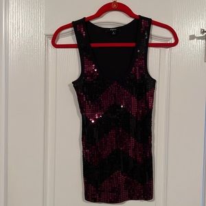 NWOT Express sequin tank, size Small
